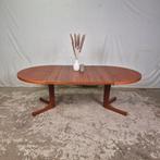 Vintage Deens design jaren 60 verlengbare eettafel teak, Ophalen, 100 tot 150 cm, Teakhout, 200 cm of meer