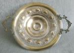 Koper verzilverde schaal Jugendstil 23,8 cm Ø, Ophalen of Verzenden, Koper
