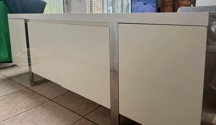 Gebroken Wit Dressoir - Luxe Uitstraling, Huis en Inrichting, Kasten | Dressoirs, Gebruikt, 150 tot 200 cm, 25 tot 50 cm, Met deur(en)