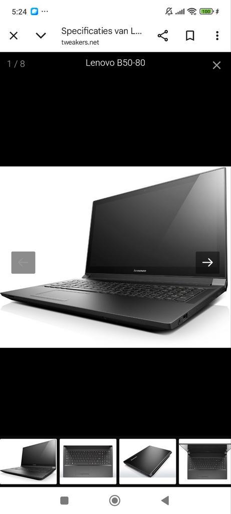 Lenovo B50-80 Laptop - Goedkoop!, Computers en Software, Windows Laptops, Gebruikt, 15 inch, HDD, SSD, 2 tot 3 Ghz, 8 GB, Qwerty