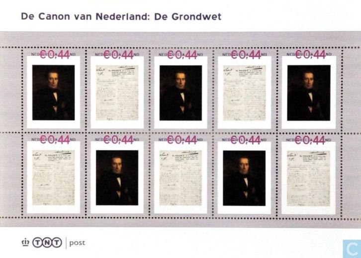Canon van Nederland: De grondwet, Postzegels en Munten, Postzegels | Nederland, Postfris, Na 1940, Ophalen of Verzenden