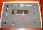Wijnaccessoire set 9dl incl glasringen-kurkentrekker-mes nw, Ophalen of Verzenden, Nieuw