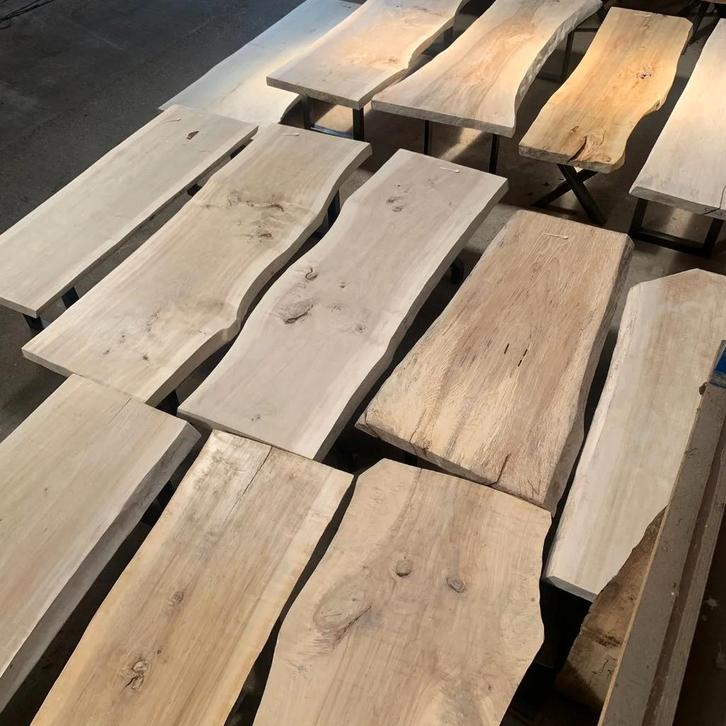 BOOMSTAM TAFEL - BOOMSTAM TAFELS - TAFELBLADEN, Salontafel,, Huis en Inrichting, Overige Huis en Inrichting, Nieuw, Ophalen