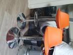Barkrukken, Huis en Inrichting, Ophalen, Metaal, Zo goed als nieuw, 90 cm of meer