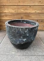 Mooie keramiek plantenpot voor binnen of buiten, Rond, Tuin, Zo goed als nieuw, Minder dan 40 cm