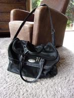 LEONARDO WEEKENDTAS/REISTAS ZWART/TRAVELBAG KUNSTLEER, Ophalen, 40 tot 60 cm, 30 cm of meer, Zwart