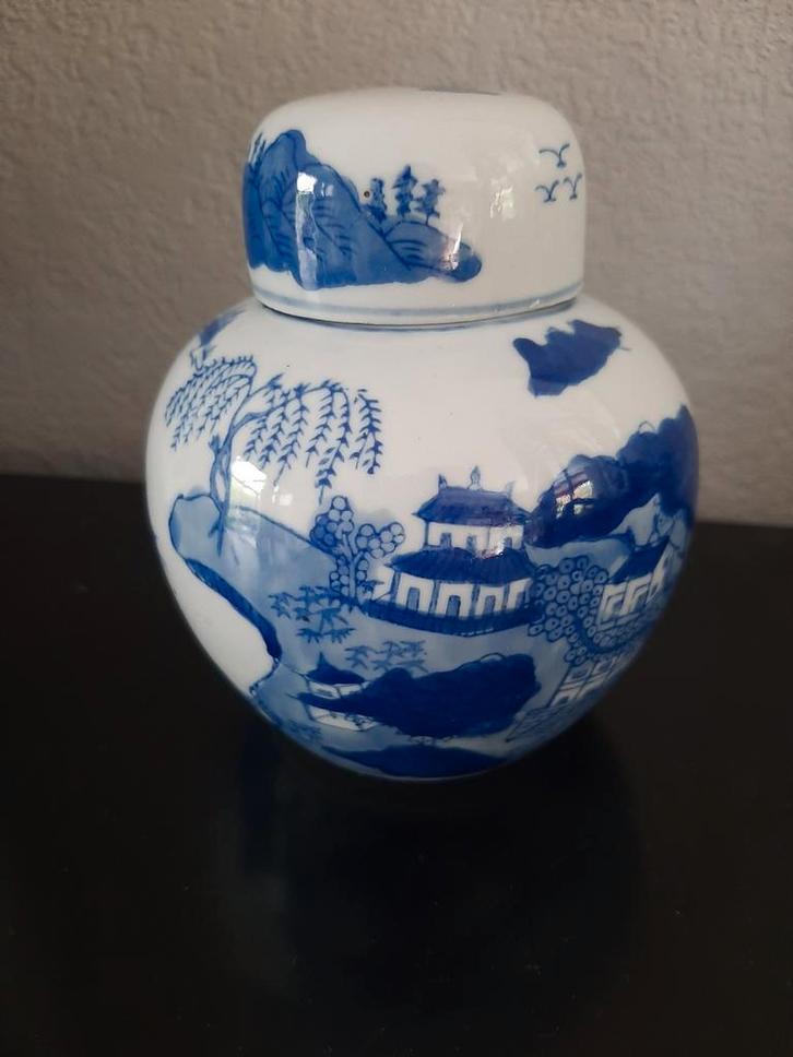 Chinese Gemberpot met deksel, Antiek en Kunst, Antiek | Keramiek en Aardewerk, Ophalen of Verzenden