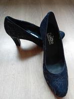 pump donkerblauw/ zwart maat 381/2 Piazza Toscana, Ophalen of Verzenden, Zo goed als nieuw, Zwart