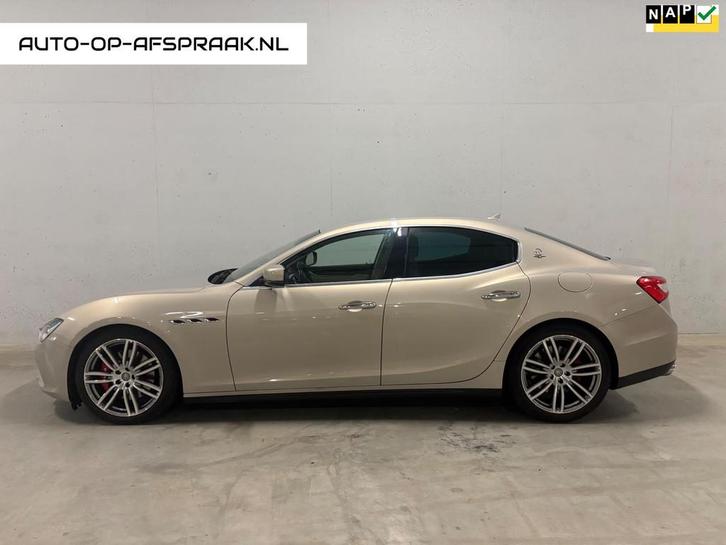 Maserati Ghibli 3.0 V6 D BTW 21% Leer Navi Cruise Clima, Auto's, Maserati, Bedrijf, Te koop, Ghibli, ABS, Airbags, Airconditioning