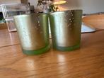 2x Things I Like Things I Love Waxinelichthouder, Overige materialen, Ophalen of Verzenden, Zo goed als nieuw, Groen