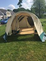 Katoenen Tent 4 pers. met 2 slaapcabines, Ophalen, Gebruikt, Tot en met 4