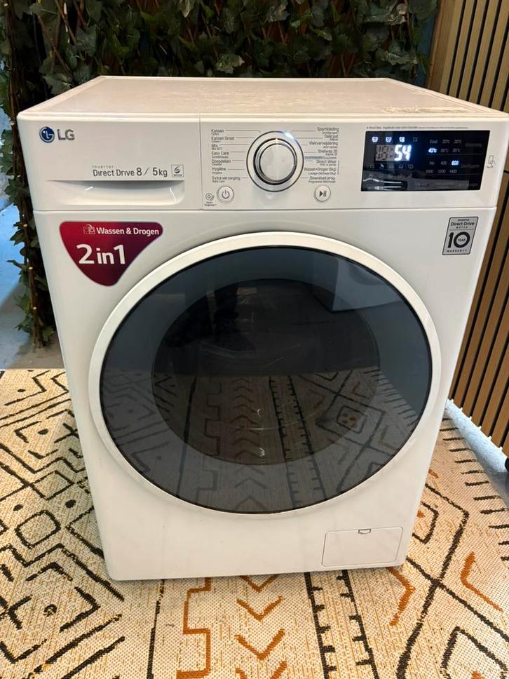 LG Was / Droogcombinatie 8kg 1400 toeren, Witgoed en Apparatuur, Was-droogcombinaties, Zo goed als nieuw, 6 tot 8 kg, 85 tot 90 cm