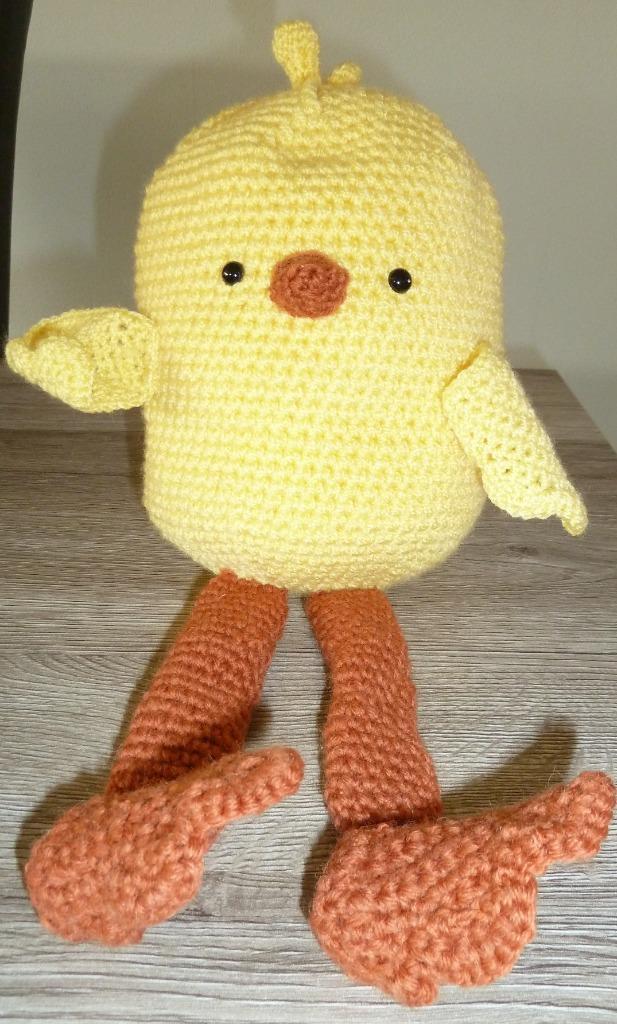 Nieuwe, handgehaakt, kuiken, Kinderen en Baby's, Speelgoed | Knuffels en Pluche, Nieuw, Overige typen, Ophalen of Verzenden