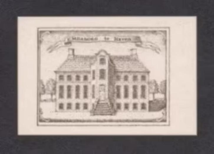 Haren Groningen Borg Emdaborg te Haren., Verzamelen, Ansichtkaarten | Nederland, Ongelopen, Groningen, 1960 tot 1980, Ophalen of Verzenden
