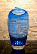 Vintage Deense Cobalt blauwe vaas, Ophalen of Verzenden