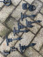 Ouderwetse dekenkist beslag, Doe-het-zelf en Verbouw, Hang- en Sluitwerk, Ophalen, Gebruikt, IJzer, Scharnier