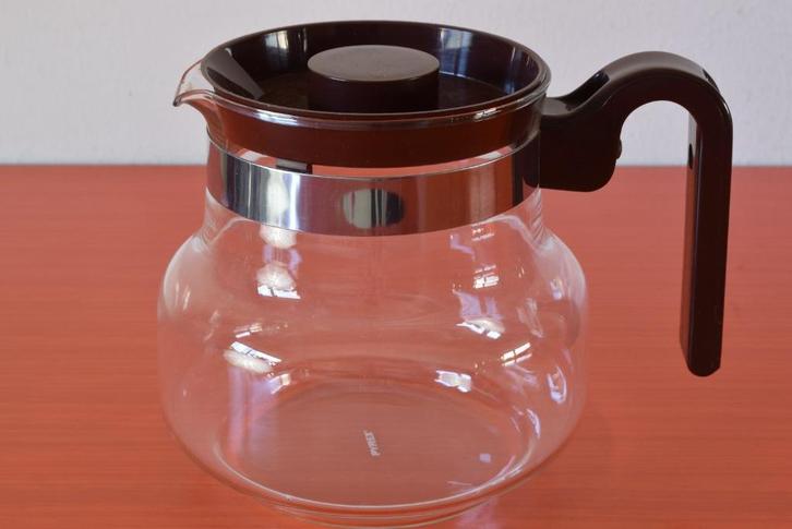 Retro vintage glazen jaren 70 PYREX theepot / koffiepot, Huis en Inrichting, Keuken | Servies, Zo goed als nieuw, Overige typen