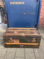 Vintage reiskist, koffer met opdruk 'Westerlicht Alkmaar', Antiek en Kunst, Curiosa en Brocante, Ophalen
