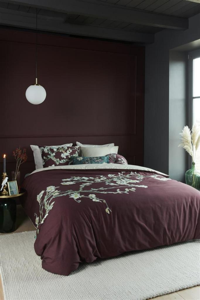 Beddinghouse x Van Gogh Museum Blossom Dark Red half geld, Huis en Inrichting, Slaapkamer | Beddengoed, Nieuw, Dekbedovertrek