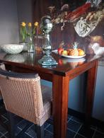 Bartafel met krukken, Ophalen, Gebruikt, 90 cm of meer, Hout