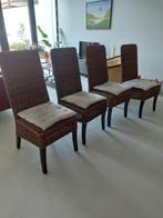 Eetkamerstoelen, Huis en Inrichting, Stoelen, Ophalen, Overige materialen, Gebruikt, Bruin