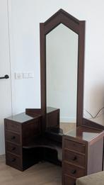 Mooie Art Deco stijl kaptafel met geslepen spiegel, Antiek en Kunst, Ophalen