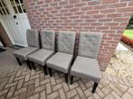 4 eetkamerstoelen lichtgrijs, Huis en Inrichting, Stoelen, Ophalen, Zo goed als nieuw, Overige kleuren, Vier