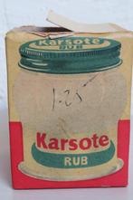 Vintage menthol E.Griffiths Hughes Karsote Rub, jaren '50., Verzamelen, Ophalen of Verzenden, Persoonlijke verzorging