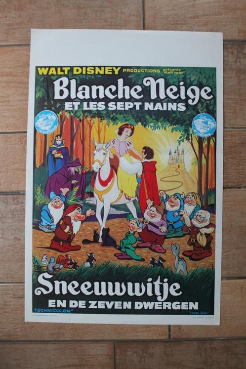 filmaffiche Walt Disney Sneeuwwitje filmposter, Verzamelen, Posters, Zo goed als nieuw, Film en Tv, A1 t/m A3, Rechthoekig Staand