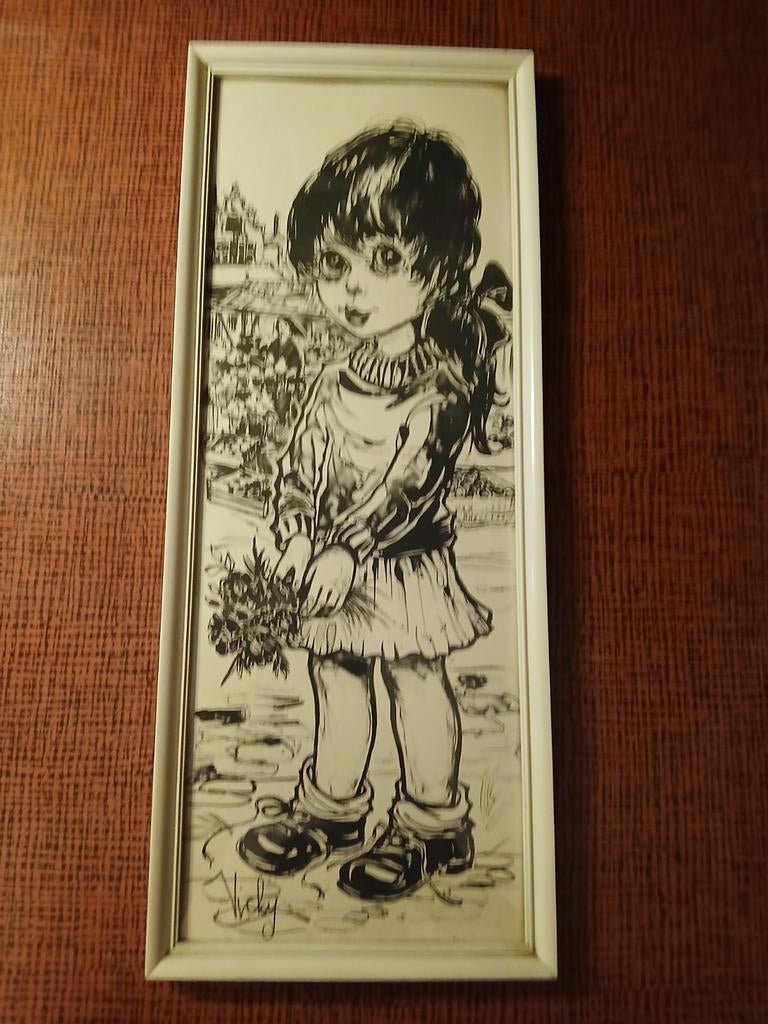 Vintage schilderijtje, Ophalen of Verzenden