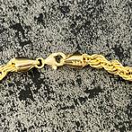 14k gouden armband rope schakel, Ophalen of Verzenden, Nieuw, Goud