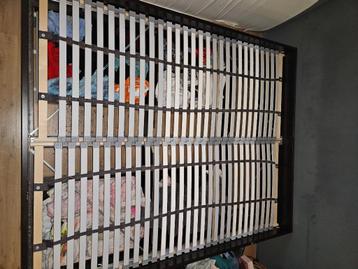 Ikea Malm bedframe, met lades, 160x200 bruin/zwart