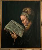 Gerrit Dou - Lezende Oude Vrouw, Ophalen of Verzenden