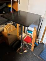 sta tafel 60cm  vierkant met metalen voet, Huis en Inrichting, Tafels | Statafels, Ophalen, Gebruikt