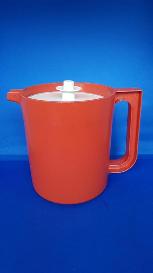 Vintage Tupperware oranje vacuum kan, limonadekan. 6B11, Huis en Inrichting, Keuken | Tupperware, Gebruikt, Oranje, Ophalen of Verzenden