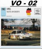 VO2 Autokaart Opel Manta 400 Groep B ( 1983 ), Ophalen of Verzenden, Zo goed als nieuw, Auto's