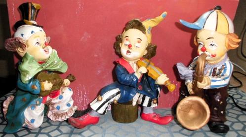 Muzikale handwerk clowns, Verzamelen, Beelden en Beeldjes, Gebruikt, Fantasy, Ophalen of Verzenden