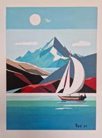 schilderij op doek met acryl, zelf geschilderd, Sint/Kerst?, Ophalen