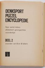 Denksport puzzel encyclopedie - 8 en 9 letterwoorden, Verzenden, Zo goed als nieuw, Puzzelboek