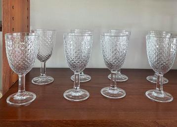 8 vintage wijnglazen IKEA Diamante  Gemaakt in Italië beschikbaar voor biedingen