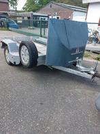 Enkelassige kantel oprijwagen motor trailer, Ophalen, Zo goed als nieuw