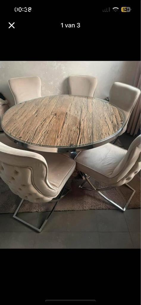 Sleeperwood Eettafel eric kuster style halen 225, Huis en Inrichting, Tafels | Eettafels, Gebruikt, 150 tot 200 cm, 100 tot 150 cm