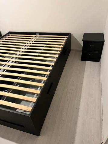 IKEA Brimnes bedframe met lades en lattenbodem 160x200 ZGAN - afbeelding 5