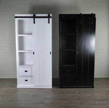 20298 Kast Boekenkast 1,10 m Massief Hout in 4 kleuren beschikbaar voor biedingen