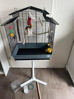 Vogelkooi op standaard, Ophalen, Gebruikt, Metaal, Vogelkooi