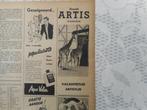 Artis. Advertentie. Bezoekt Artis. 1950., Verzenden, 1940 tot 1960, Nederland, Knipsel(s)