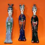 Antiek Peking glas, Oosterse dames., Ophalen of Verzenden