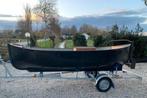 Klassieke aluminium reddingssloep met trailer, Watersport en Boten, Sloepen, Ophalen, Gebruikt, Tot 10 pk, Binnenboordmotor
