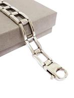 925 Zilveren Schakel Armband - 17,5 cm / 39 gram, Onbekend, Ophalen of Verzenden, Zo goed als nieuw, Onbekend