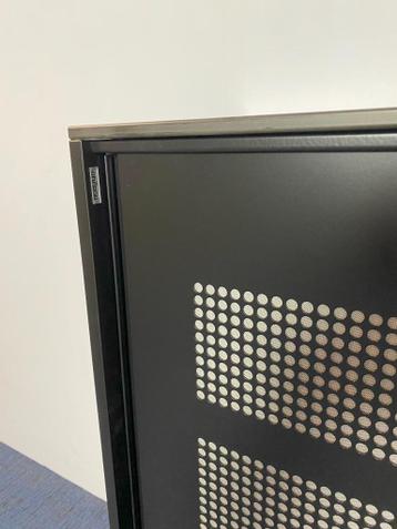 10x Schuifdeurkast Ahrend (akoestisch), nieuw zwart gespoten - afbeelding 7